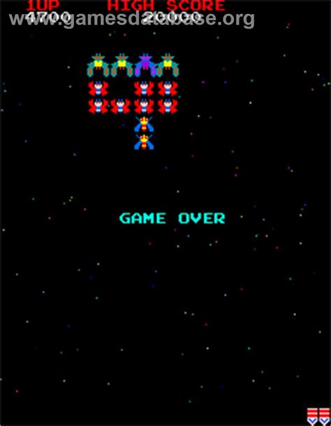 Galaga - Arcade - Artwork - Game Over Screen