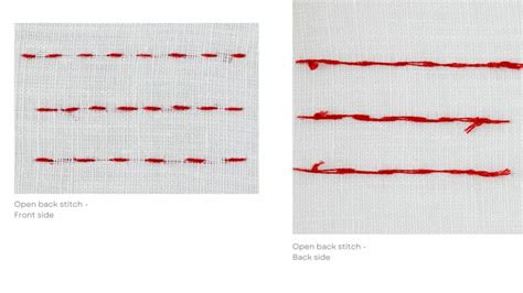 Backstitch and its variations - stitches from the Backstitch family