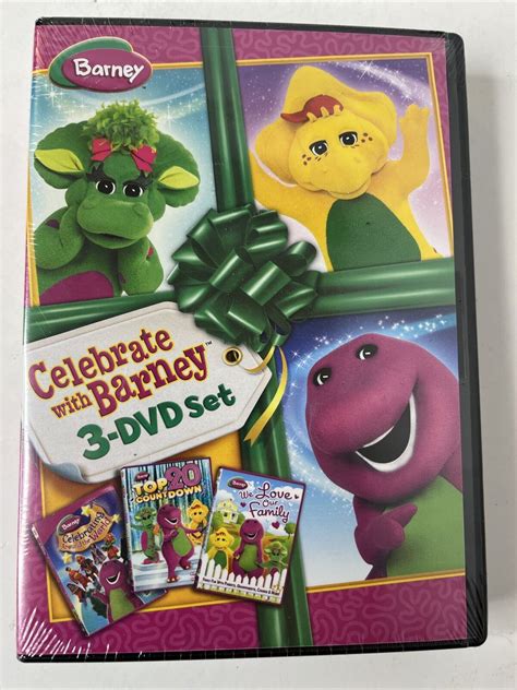 Barney: Celebrate with Barney (DVD, 2012, 3-Disc Set) Brand New ...