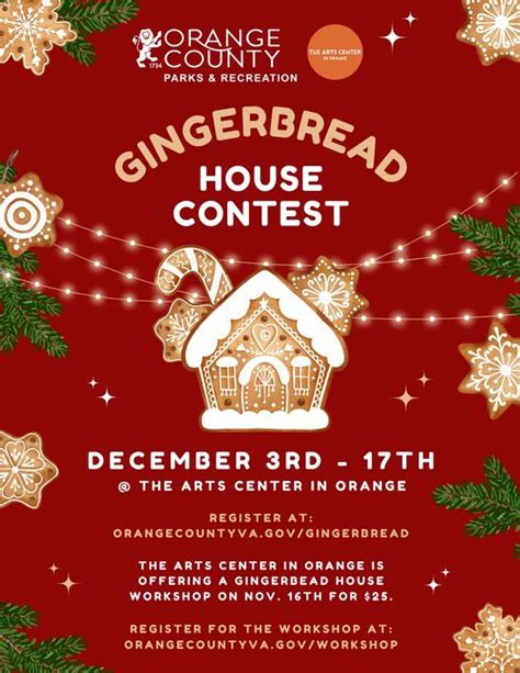 Gingerbread House Contest · Visit Orange County Virginia