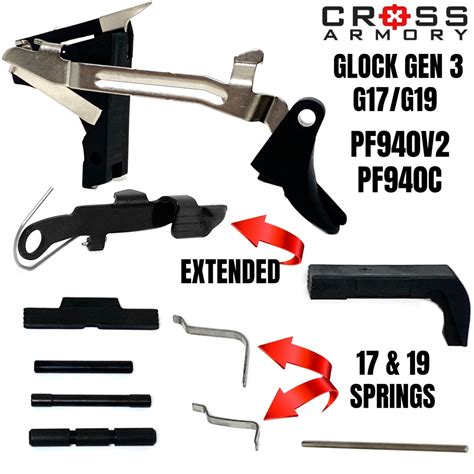 Fits GLOCK 23 Gen 3 Lower Parts Kit OEM 40 cal 80% PF940c Polymer LPK ...