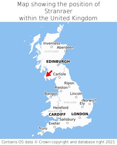 Where is Stranraer? Stranraer on a map