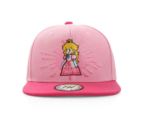 PRINCESS PEACH Super Mario Bros Snapback Baseball Cap by True Heads ...