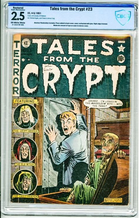 Tales from the Crypt #23 (1951) CBCS Restored 2.5 see description ...