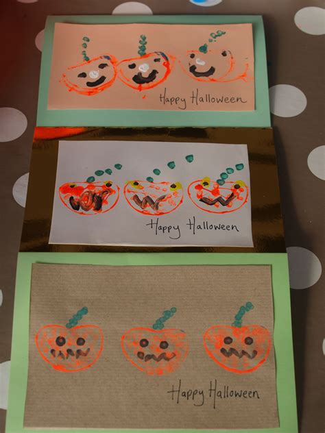 Pumpkin Halloween cards | Halloween preschool, Halloween cards ...