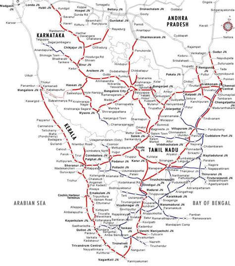 Southern region railmap. - India Travel Forum | IndiaMike.com