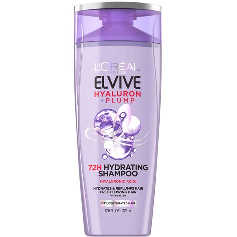 L’Oreal Paris + L’Oreal Paris Elvive Hyaluron Plump Hydrating Shampoo ...