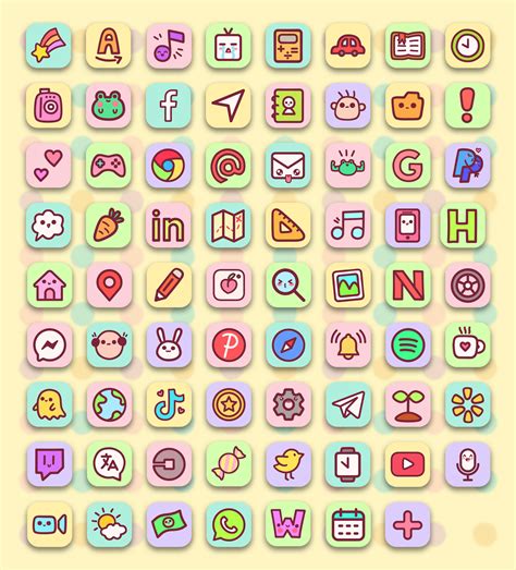 Free Kawaii App Icons for iOS & Android - Cute App Icons iPhone ♥