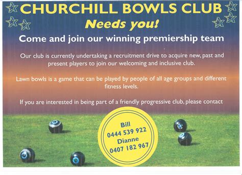 Membership - Churchill Bowls Club Inc.