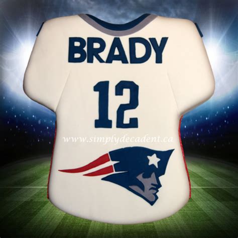 Tom Brady (New England Patriots) #12 Football Jersey Birthday Cake ...