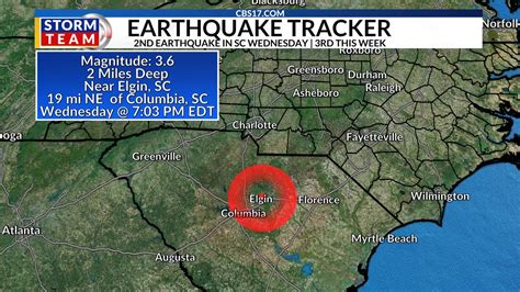 USGS issues rare earthquake advisory for South Carolina | CBS 17