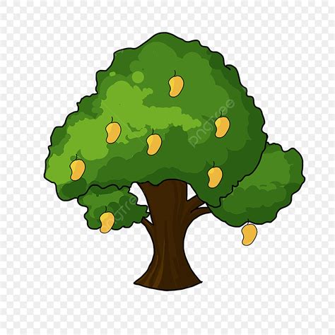 Mango Tree Clipart Transparent PNG Hd, Delicious Mango Tree Clip Art ...