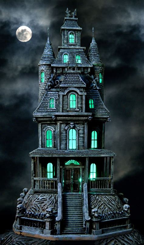 Haunted House, miniature, Halloween, sculpture. | Spooky house, Creepy ...