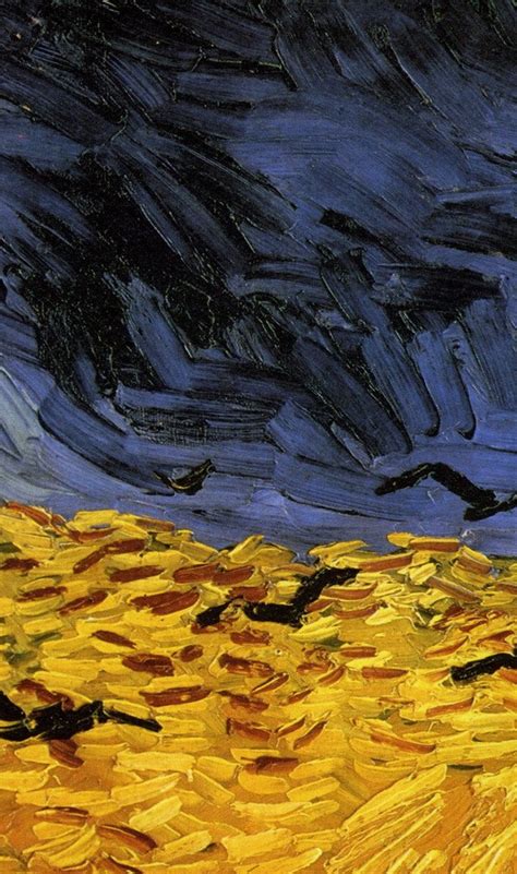 Wheatfield with Crows, Van Gogh. (detail of brushwork) | Artist van ...