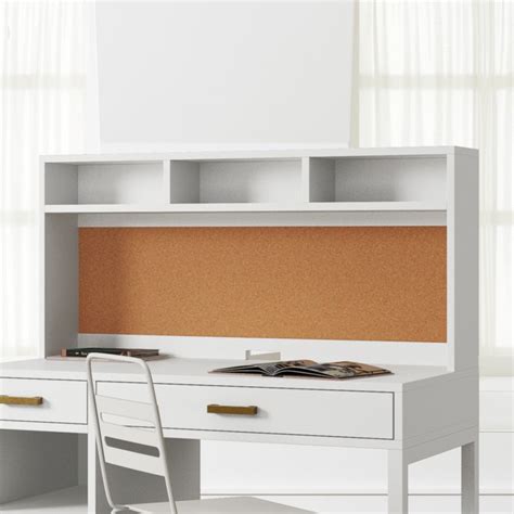 Kids Parke White Desk Hutch + Reviews | Crate and Barrel Canada