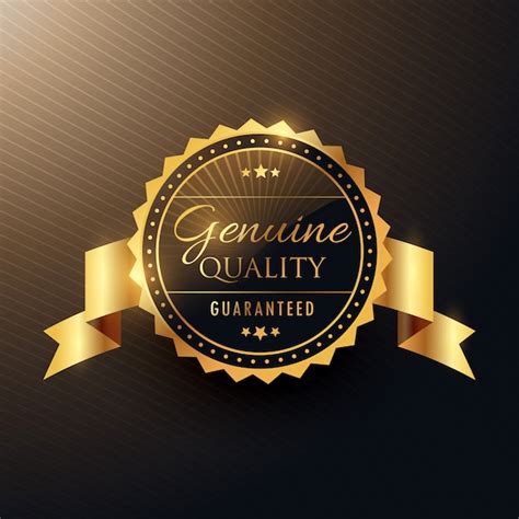 Golden label, premium quality Vector | Free Download