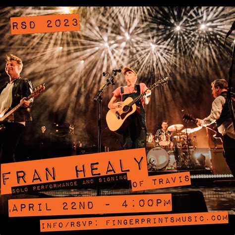 Fran Healy (of Travis) will be performing a solo acoustic set at ...