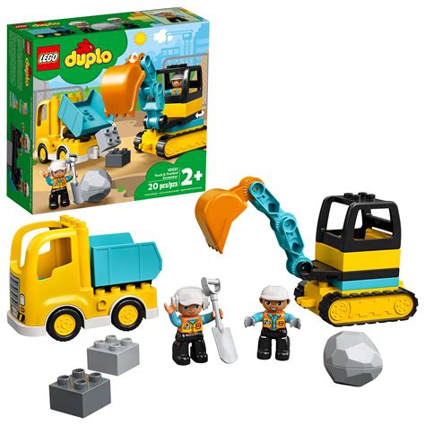 Buy LEGO® DUPLO® Construction Truck & Tracked Excavator 10931 Building ...