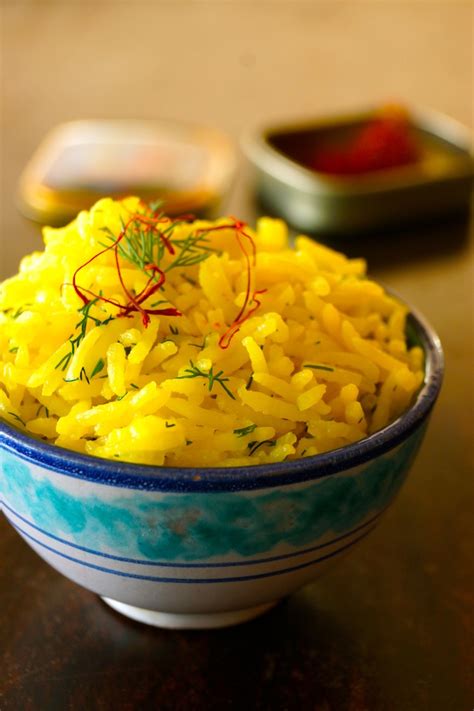 Saffron Basmati Rice Recipe with Dill | Cooking On The Weekends