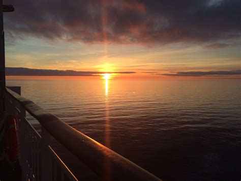 Sunset on the ferry ride from Helsinki to Stockholm : r/pics