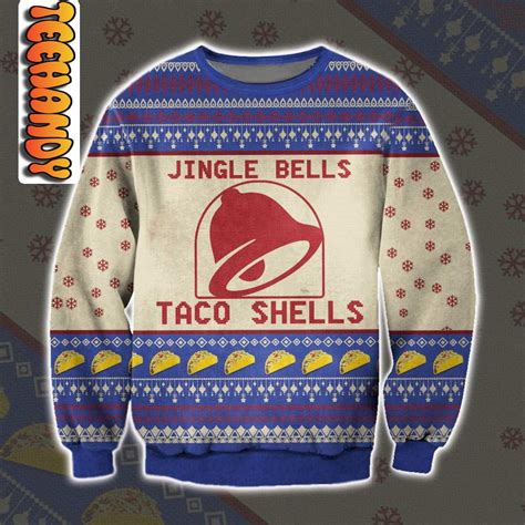 Jingle Bell Taco Shells Christmas Ugly Sweater