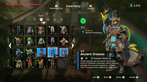 Zelda Breath Of The Wild Armor Sets Bonuses Guide