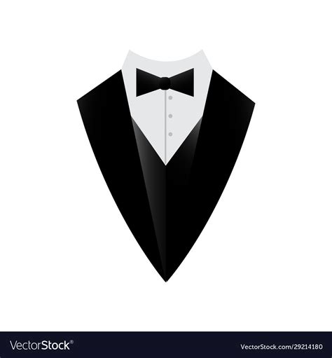 Professional gentleman suit tuxedo logo men Vector Image