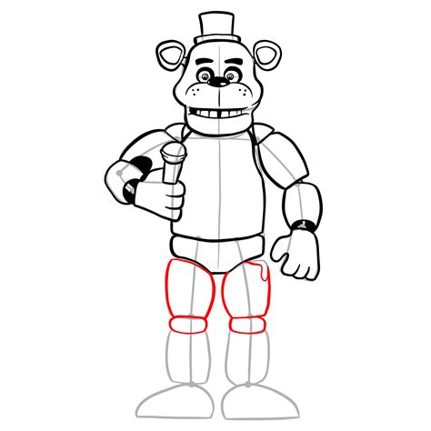 How To Draw Freddy Fazbear At Five Nights At Freddy S Freddy Fazbear ...