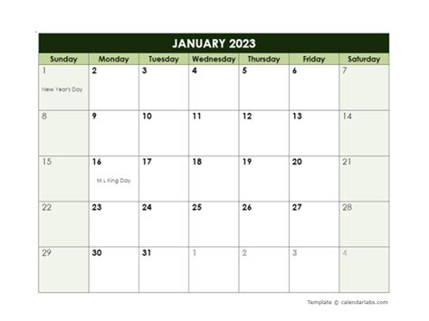 Calendar 2023 Google Doc Template – Get Calendar 2023 Update