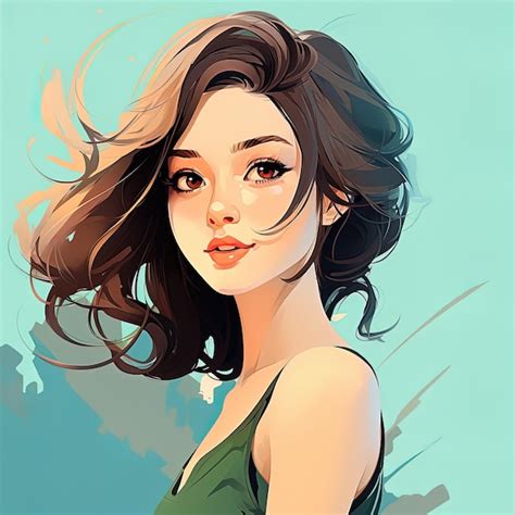 Premium Photo | Cartoon illustration of a beautiful young fantasy girl ...