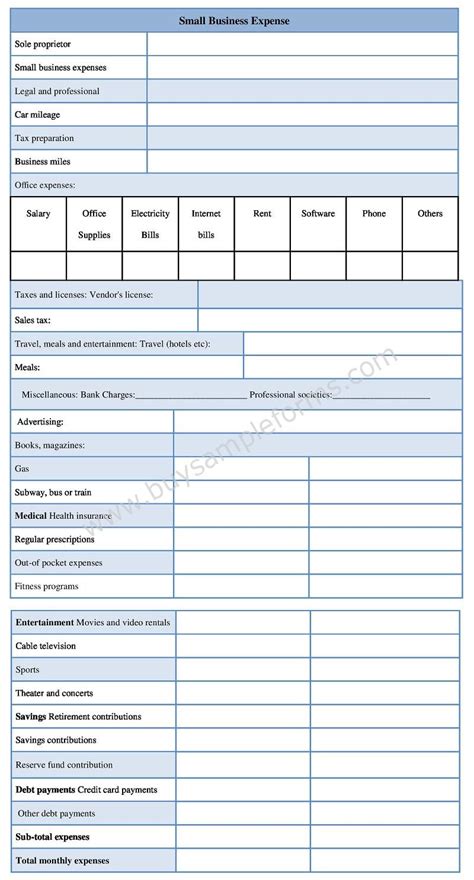 Expenses Claim Form Template Database