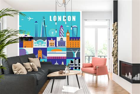 London Wall Mural by Andy Tuohy