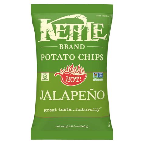 Kettle Brand Potato Chips, Jalapeno Kettle Chips, 8.5 oz - Walmart.com ...