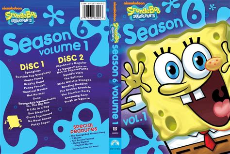 Spongebob Squarepants Season 6 Volume 1 - TV DVD Custom Covers ...