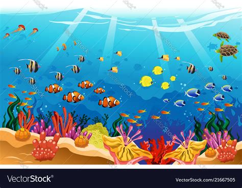 Under The Sea Scene Clipart