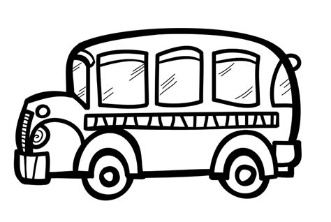 School Bus Clipart Black And White - ClipArt Best