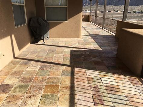 Slate Patio Restoration - Hurricane, Utah