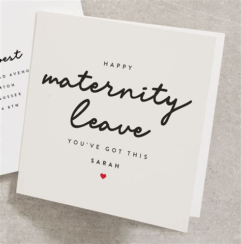 Happy Maternity Leave Card Personalised You've Got This - Etsy UK