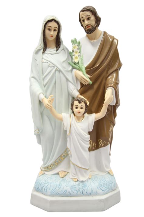 15 Inch Holy Family Catholic Statue of Joseph Mary Jesus Religious Fig ...