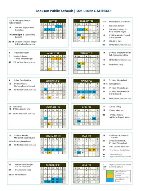 JPS School Board Approves 2021-2022 District Calendar