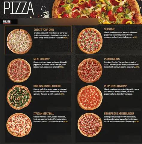 Pizza Hut Menu, Menu for Pizza Hut, Tomball, Houston - Urbanspoon/Zomato