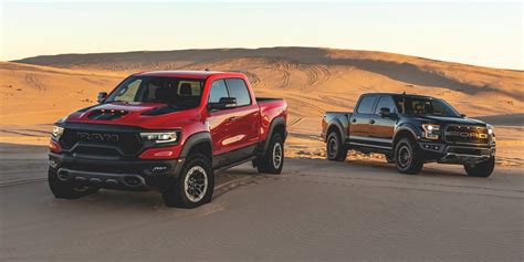 Tested: 2021 Ram 1500 TRX vs. 2020 Ford F-150 Raptor SuperCrew