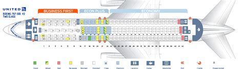 Seat map Boeing 767-300 United Airlines. Best seats in plane