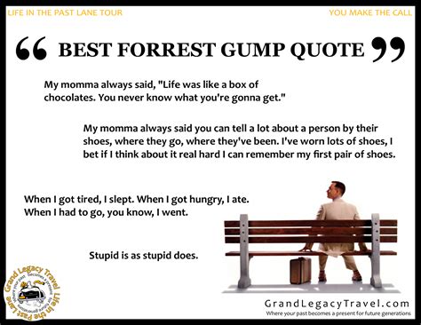 Forrest Gump Quotes #lifeinthepastlanetour | Forrest gump quotes, Funny ...