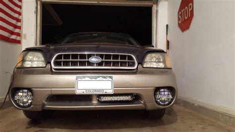 LED Lightbar install in factory bumper (Gen 2) | Subaru Outback Forums