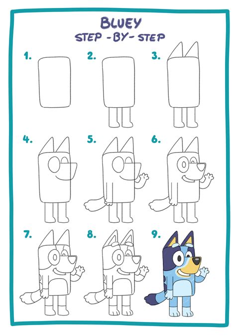 How to draw Bluey - Bluey Official Website