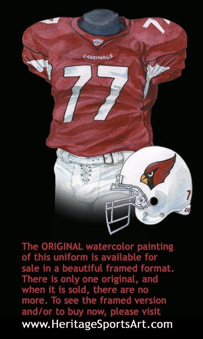 Arizona Cardinals Uniform and Team History | Heritage Uniforms and ...