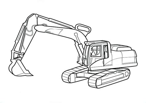 Free Coloring Pages Excavator