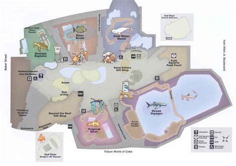 Georgia Aquarium Map Layout