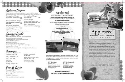 Online Menu of Appleseed Restaurant & Catering Restaurant, Bradford ...